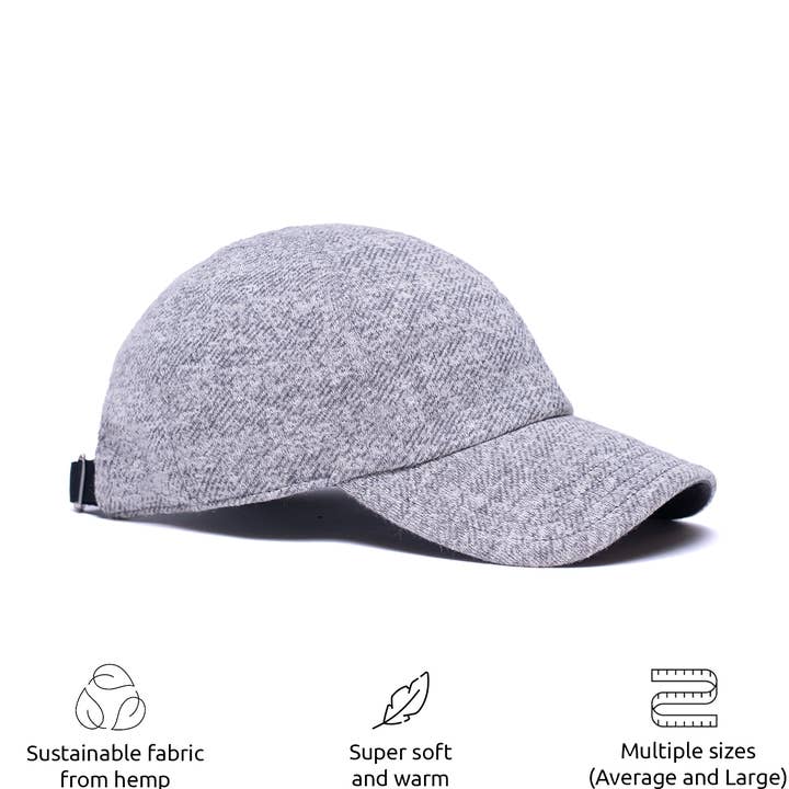 Light Grey Heather Fleece for wholesale by Storied Hats