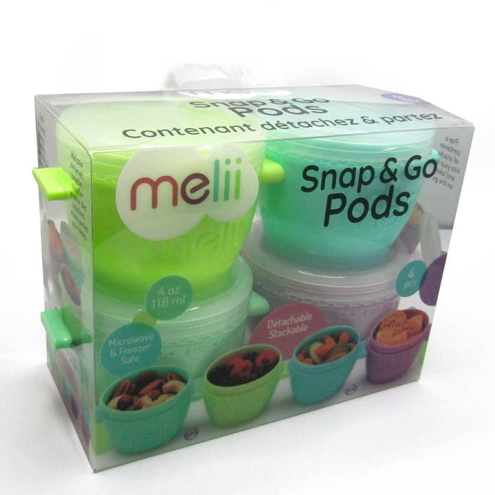 melii - Wholesale Food Storage Container - 4oz Snap & Go Pods - 4 Freezer & Snack Containers19