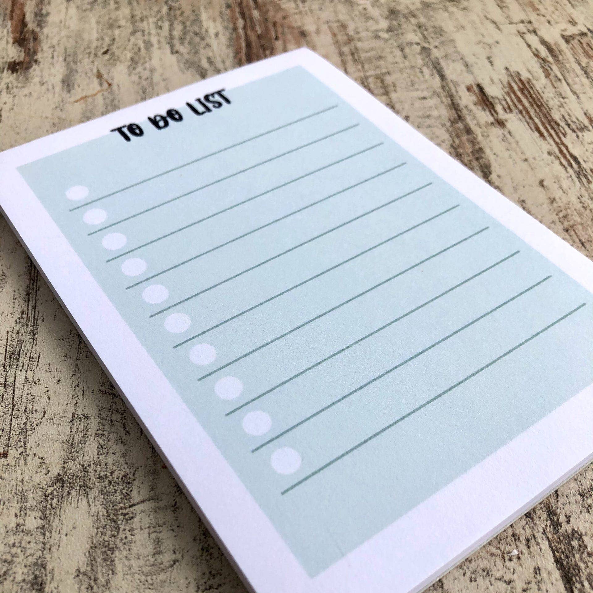plantyintroverts - Wholesale Notepad - To do list pastel colours - A6 50 sheets, notepad, minimal7
