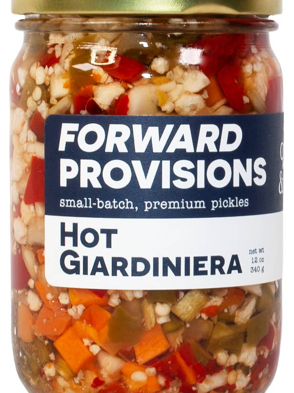 Giardiniera chaude pour la vente par Gourmet Indulgences, LLC (dba Quince & Apple Company)