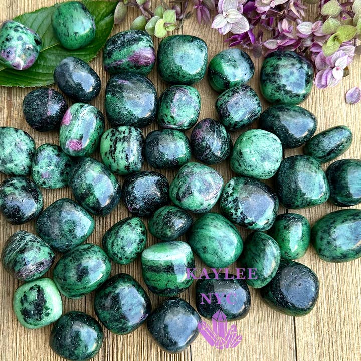 2 Lbs Natural Ruby Zoisite Tumble Healing Energy for wholesale by KayleeNYC