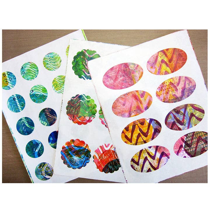 Gelli Arts - Wholesale DIY Craft Kit - Minis-Oval, Rectangle, Hexagon4