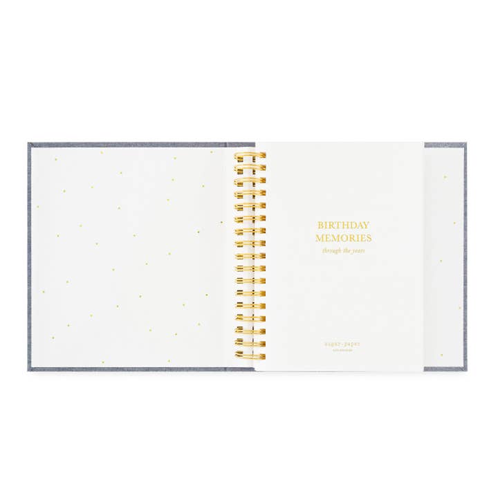 Sugar Paper - Wholesale Memory Book - Kids & Baby - The Birthday Book, Rose Linen2