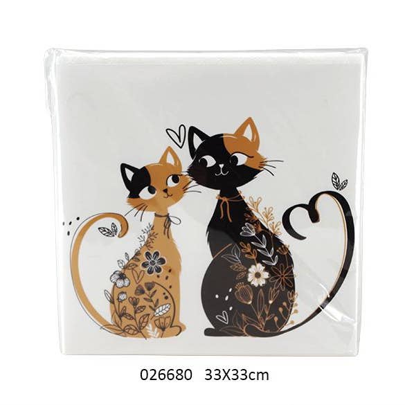 Pakke med 20 papirservietter 'Robbie' 33 x 33 cm for engroshandel hos Faye