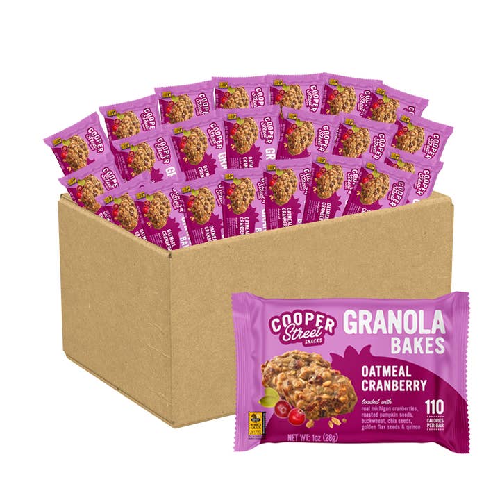 Barre de granola avoine et canneberge 1 oz, lot de 48 pour la vente par Cooper Street