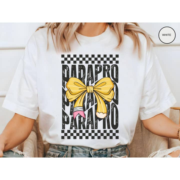 NVC Ecommerce LLC - Wholesale T-Shirt (Graphic) - Women's - Paraprofessional Shirt, Teacher Coquette Bow T-shirt1