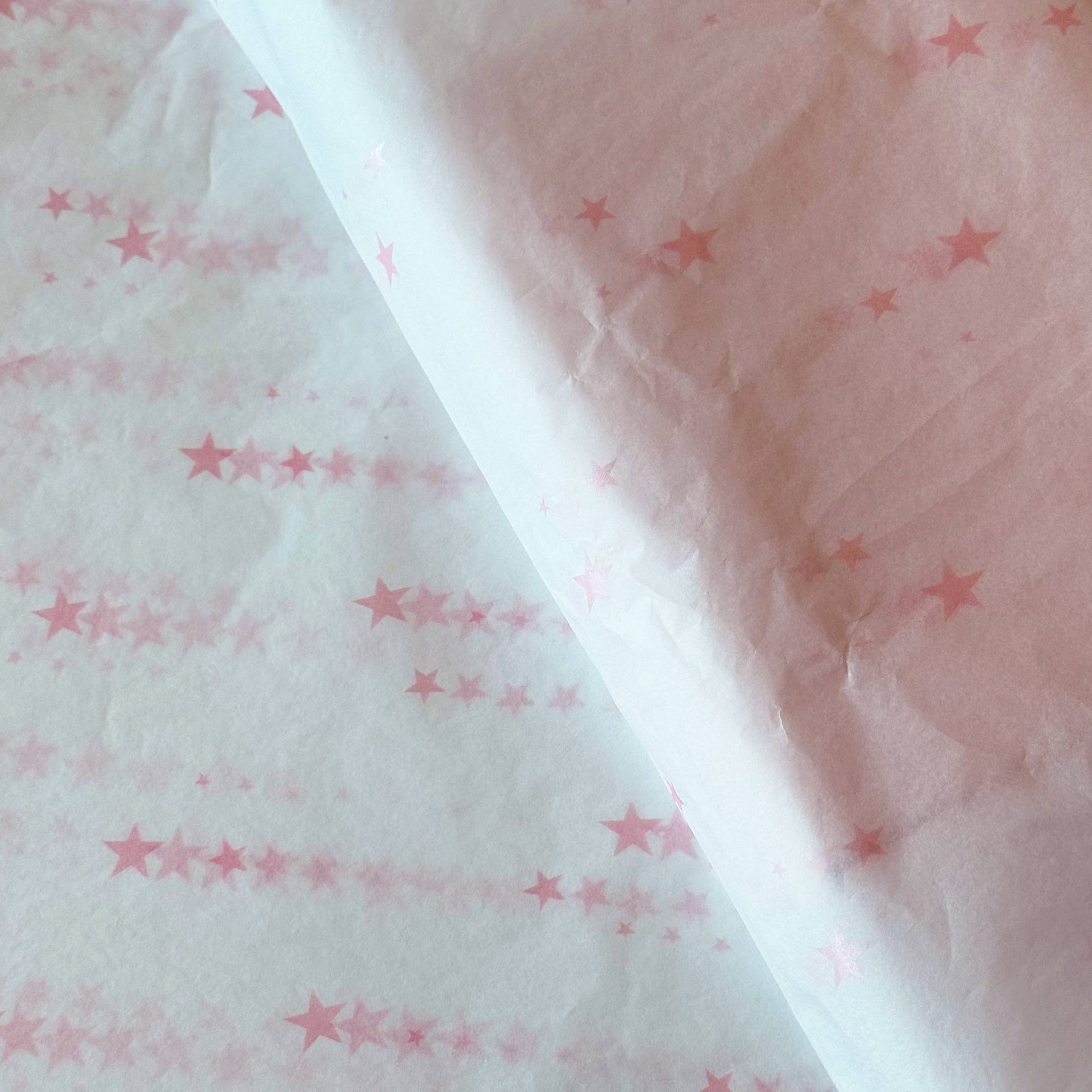 ByHome - Wholesale Tissue Paper - 28" x 20" Pink Shooting Stars Wrapping Tissue Paper Sheets3