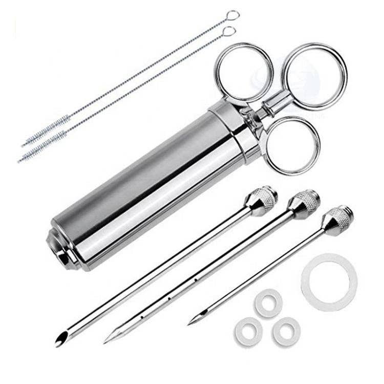 VIGOR - Wholesale Kitchen Tool/Gadget - Stainless Steel Meat Injector Kit Food Syringe(10 Pack)16