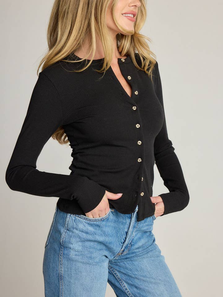 Serena Cardigan - Black for wholesale on Faire2