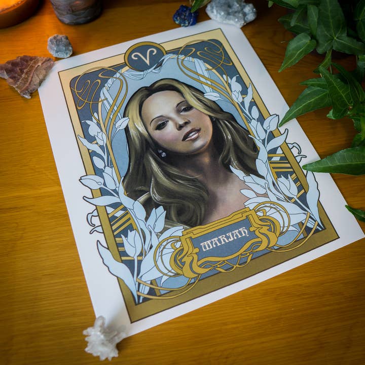 Mariah Carey - Väduren Print för wholesale av Black Zodiac Prints