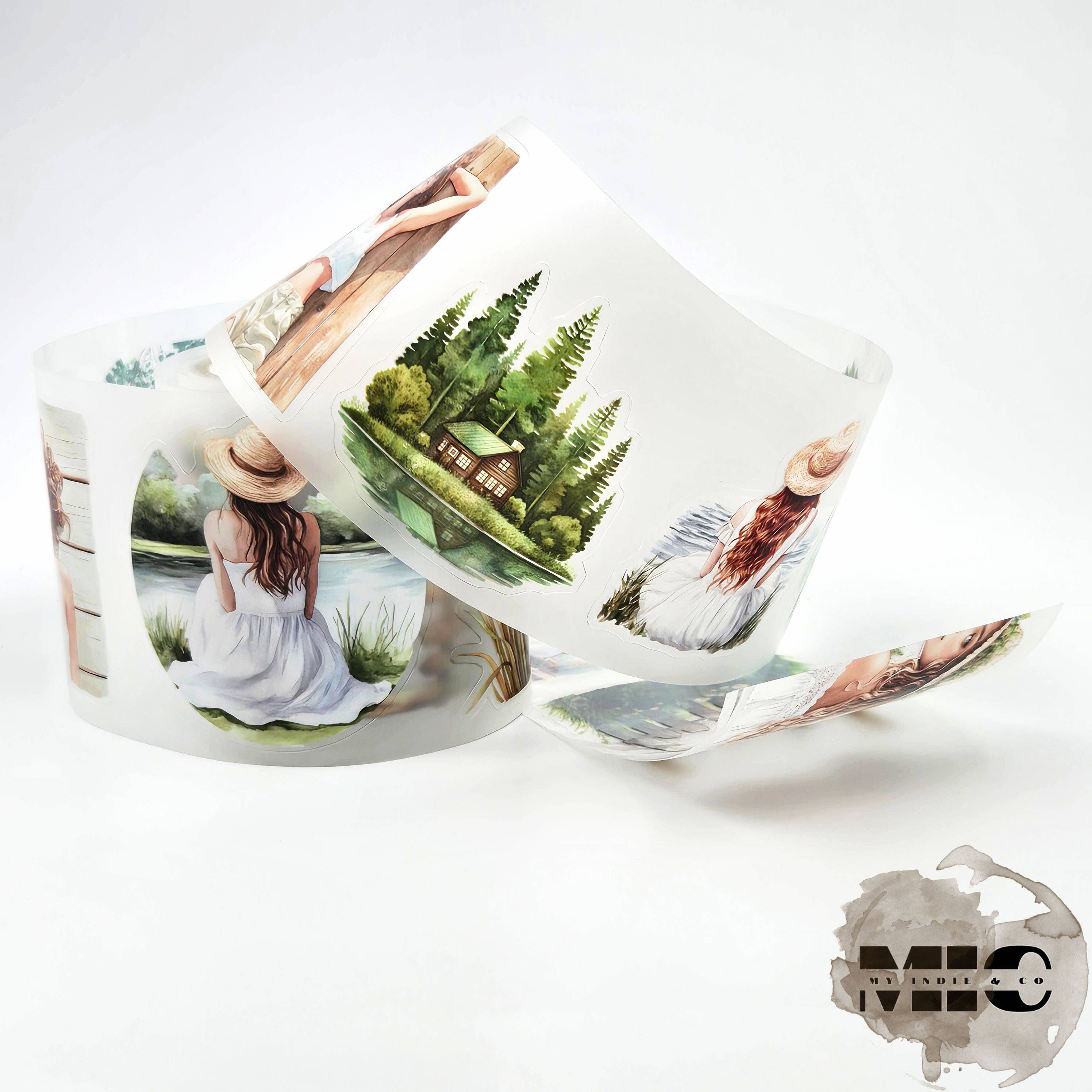 MIC & MIM Premium Paper Shop - Wholesale Washi Tape - MIC | PET Tape (3D Glossy & Kiss-cut): Lakeside Days0