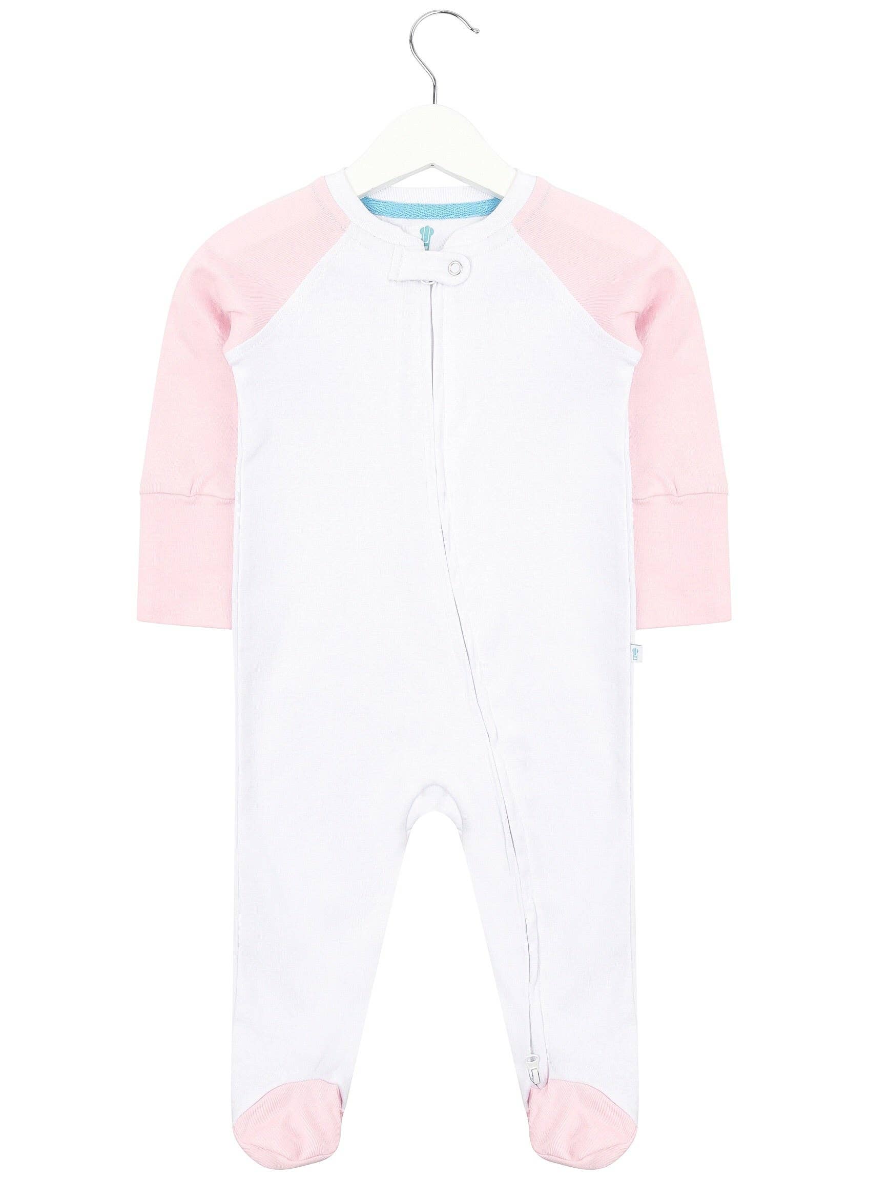 ZIPPYUP - Wholesale Jumpsuit - Baby - Baby Pink Twin Pack Zipped Babygrow1