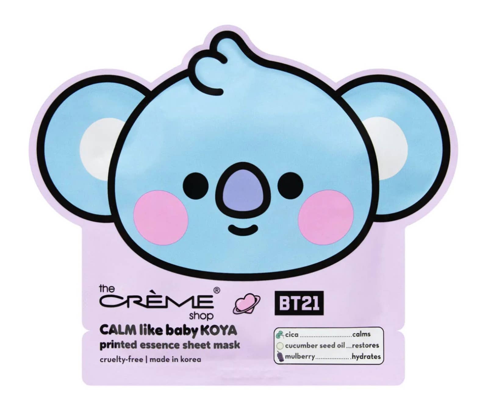 KJ Beauty and Health - Wholesale Skincare Face Mask - THE CREME SHOP CALM Like Baby KOYA  Sheet Mask2