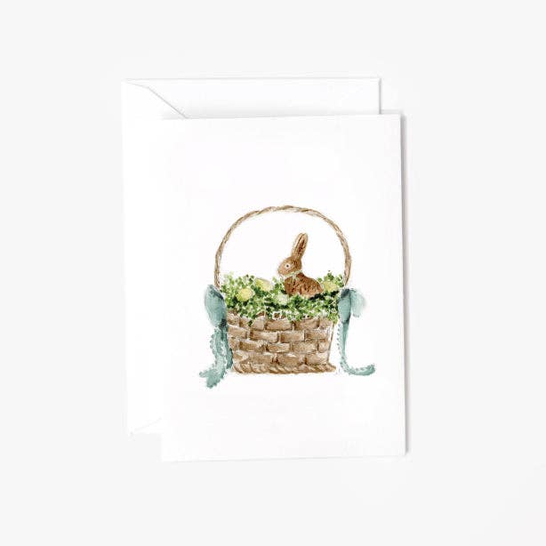 easter basket mini enclosure notecard for wholesale by emily lex studio