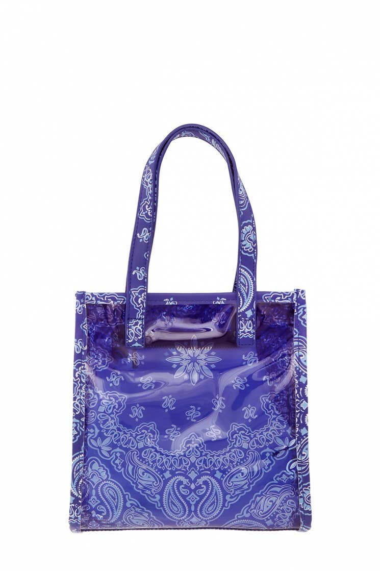 anbfashion - Wholesale Tote Bag - Women's - Amoeba Print Transparent Small Tote Bag2