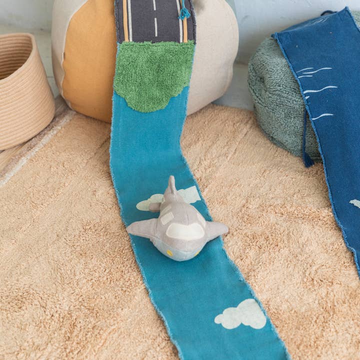 Grey Natural Light blue Green Dark grey Ride & Roll Airplane for wholesale on Faire7