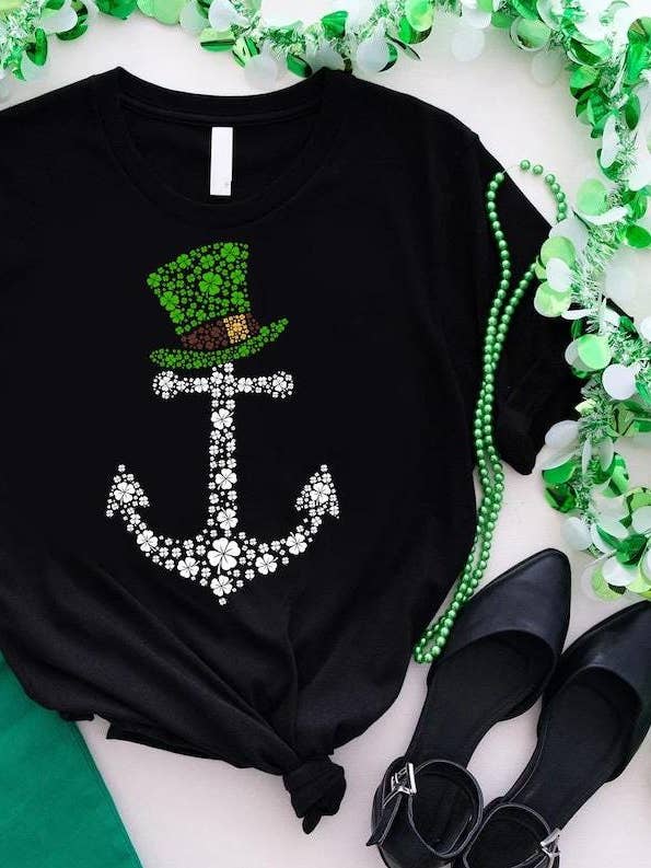 Funny Anchor Boating Sailing Patrick's Day T-Shirt & Sweater and other Purchase wholesale sailing t shirts. Free returns & net 60 terms on Faire trending on Faire.