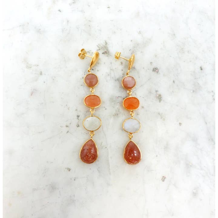 NCE199P women's earrings for wholesale by NIIKI PARIS