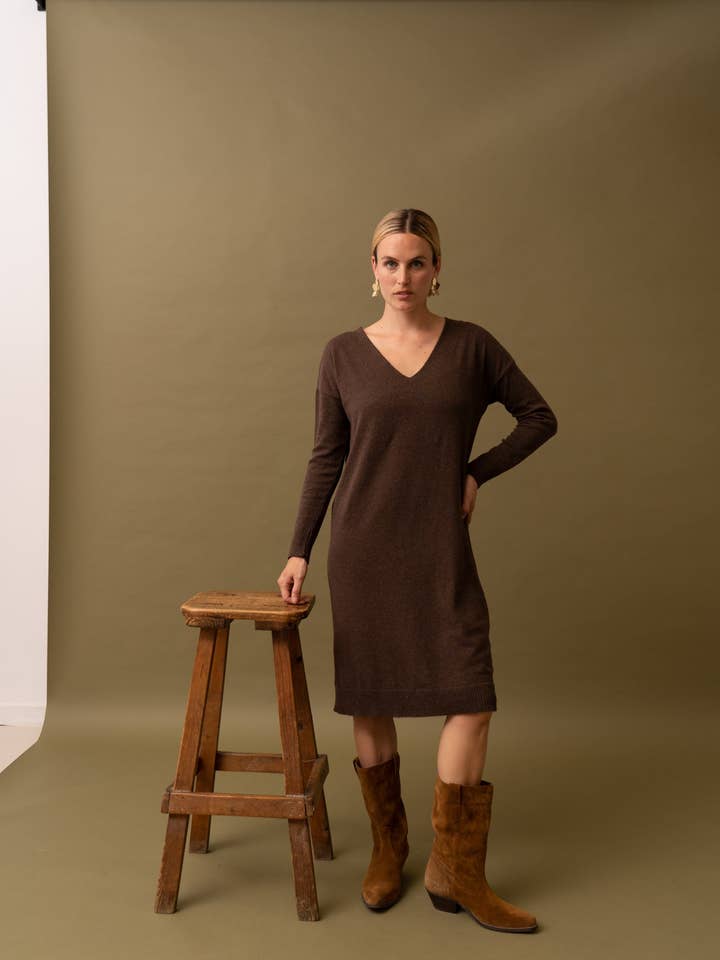 POEMS BCN - Wholesale Dress - Women's - PENSIVE TRICOT DRESS