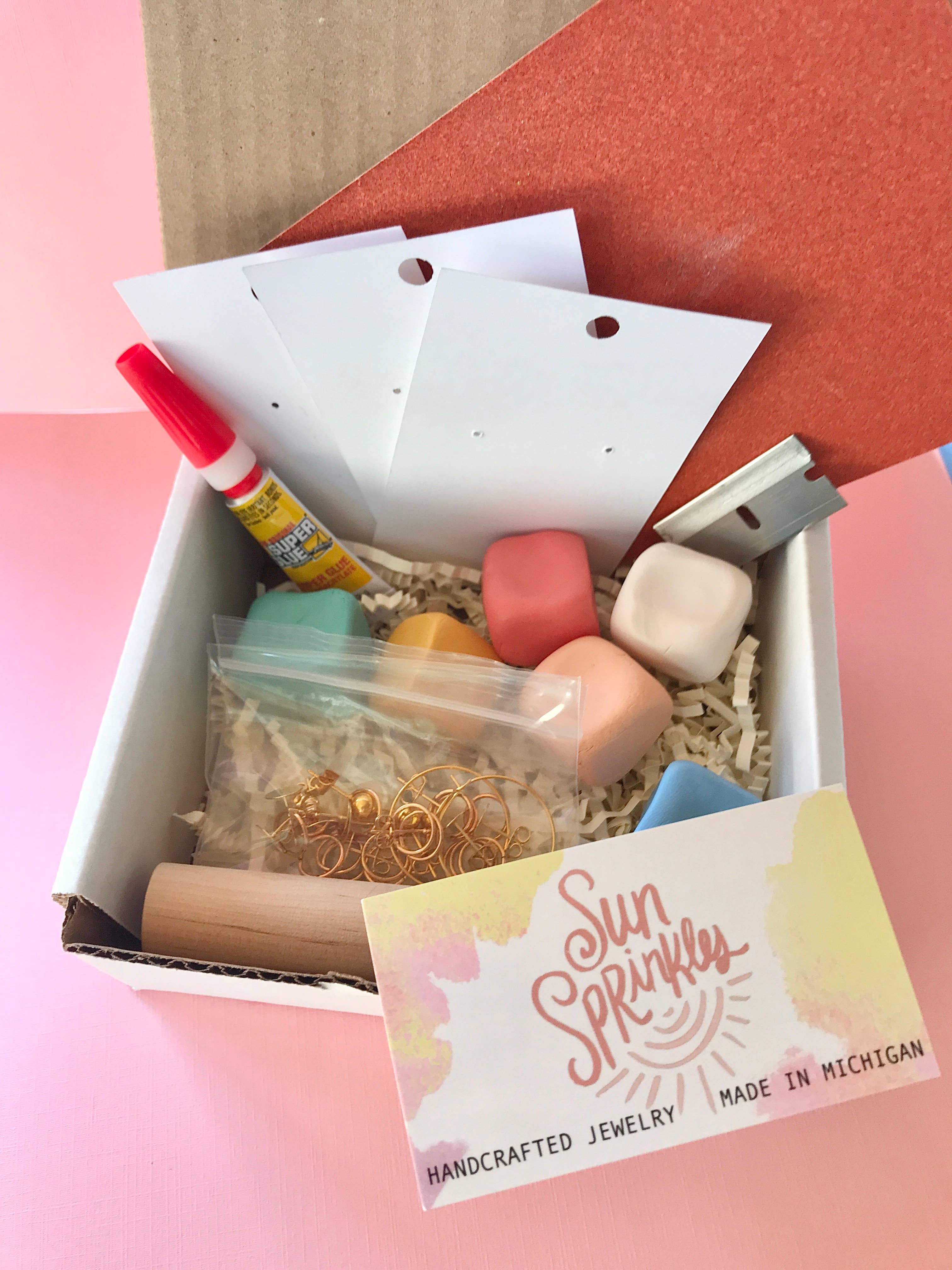 Sun Sprinkles – Großhandel Bastelset – DIY-Polymer-Ton-Ohrring-Set – Bunt2