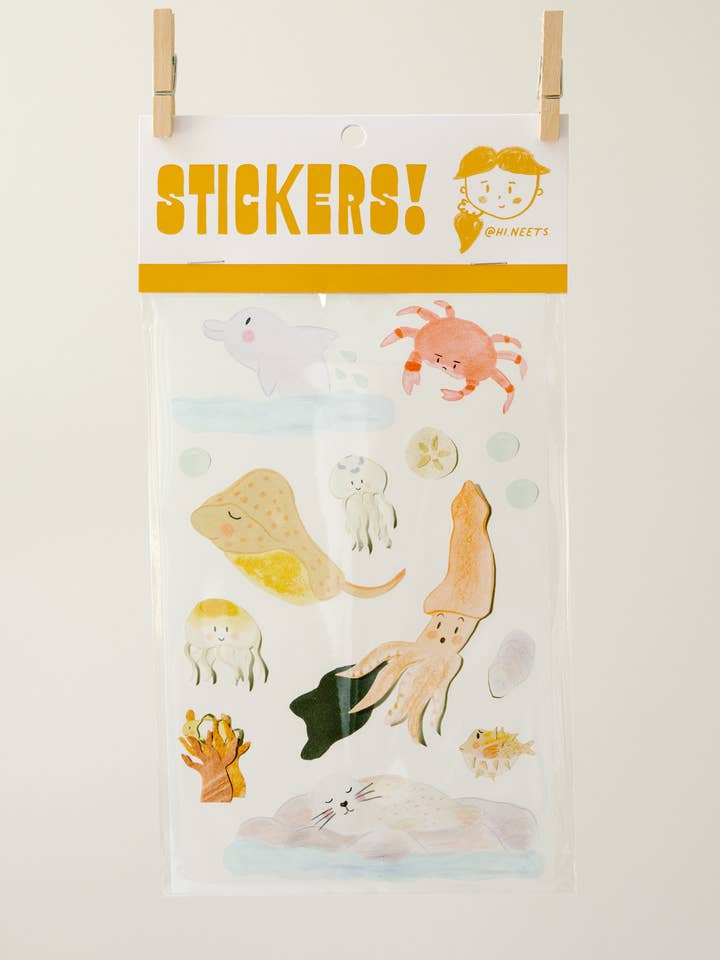 Under the Sea Sticker Sheet- Dolphin Pack for wholesale by Neets