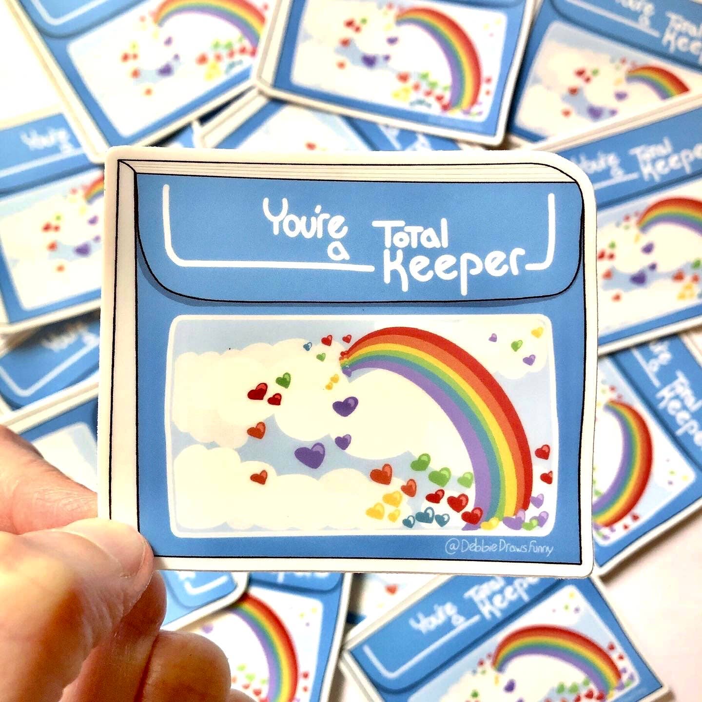 Debbie Draws Funny - Wholesale Sticker - Trapper Keeper Sticker 80s 90s Nostalgia Total Keeper