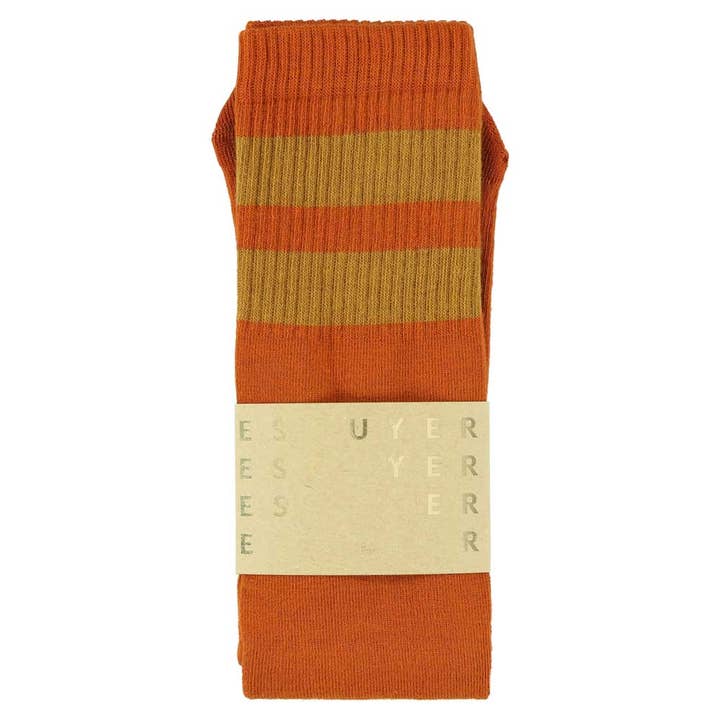 ESCUYER - Wholesale Socks - Unisex - Unisex Tube Socks - Orange / Brown0