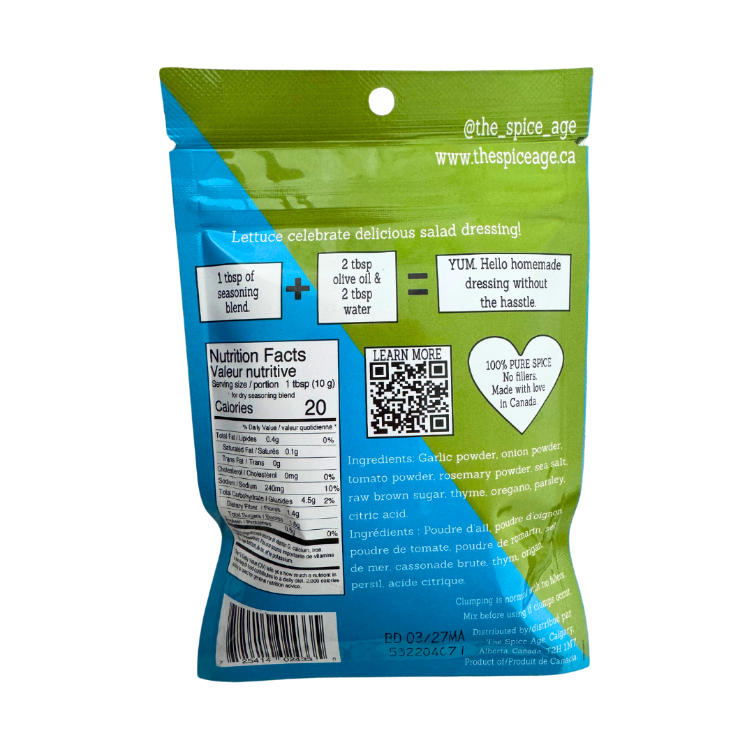 The Spice Age – Engroshandel Tørret krydderiblanding – Græsk salat Magic Dressing - Tilsæt bare olie1