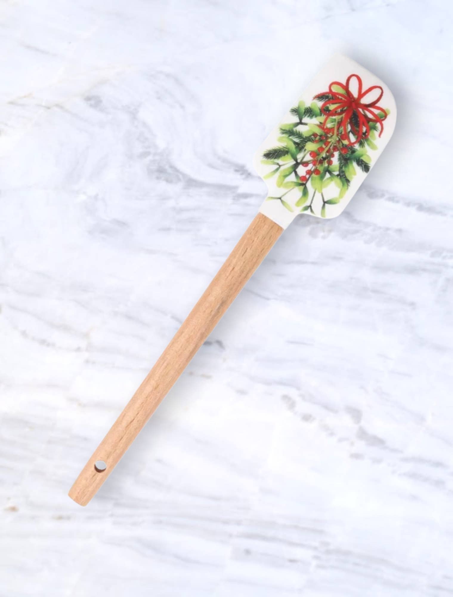 Green Bee Tea Towels - Wholesale Spatula/Turner - Christmas Mistletoe Spatula | Silicone Spatula | Utensil1