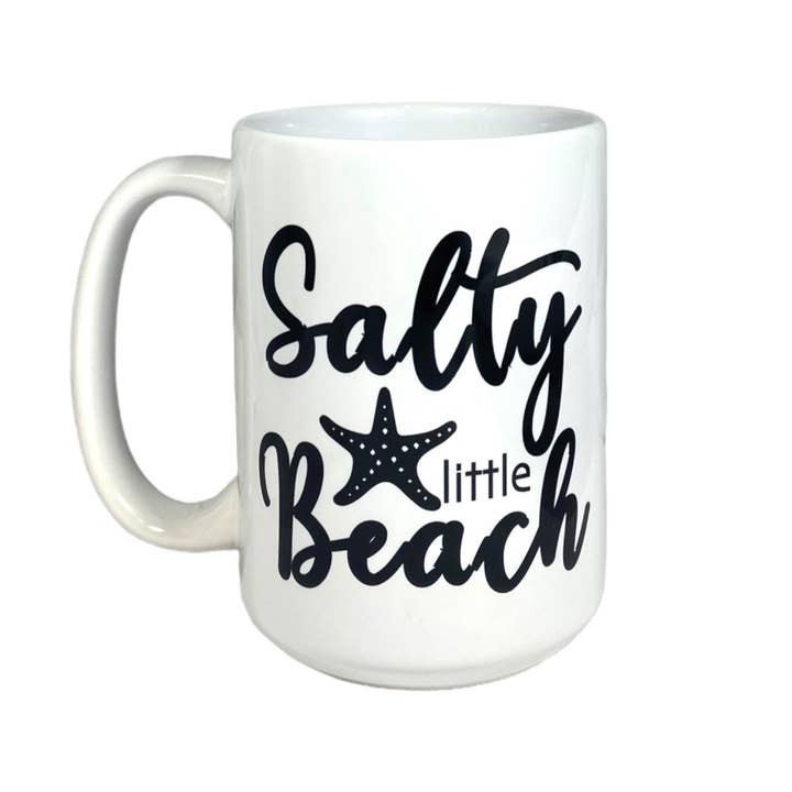 Tasse Salty Beach pour la vente par Cultured Coast