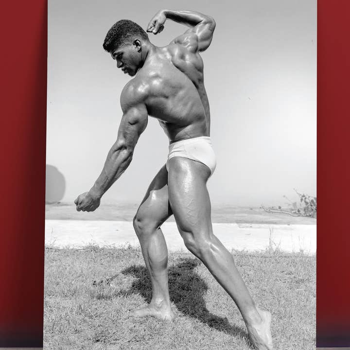 Physique Pictorial Bob Mizer Postcard — BLACK BUFF for wholesale by Peachy Kings / Kweer Cards