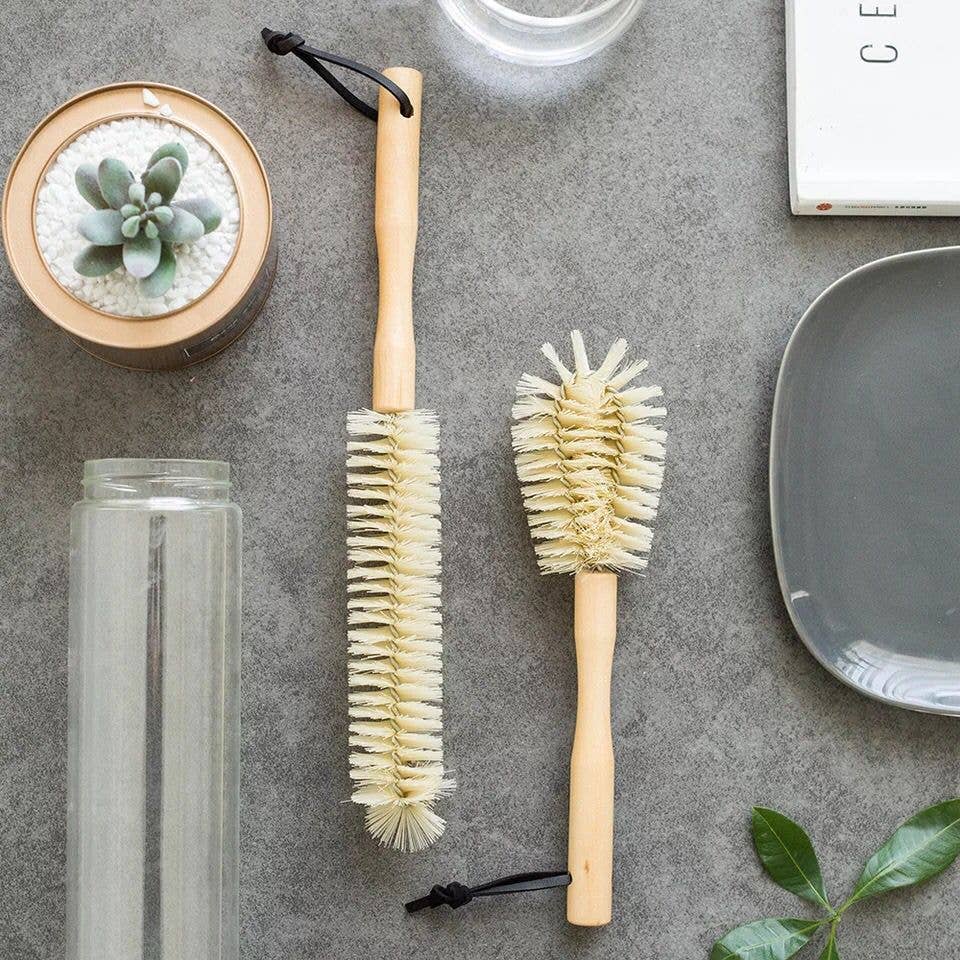 Premium Wooden Pan & Dish Cleaning Brush – Durable Stainless Steel & PP Bristles for wholesale on Faire1