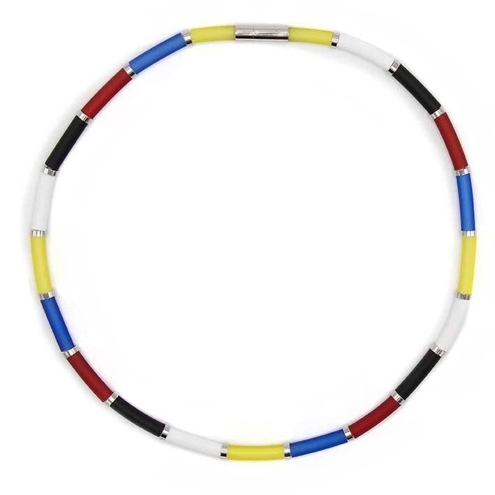 FATES, style with a story - Wholesale Kralen/parelketting - Bits & Pieces, ketting zero waste Mondriaan