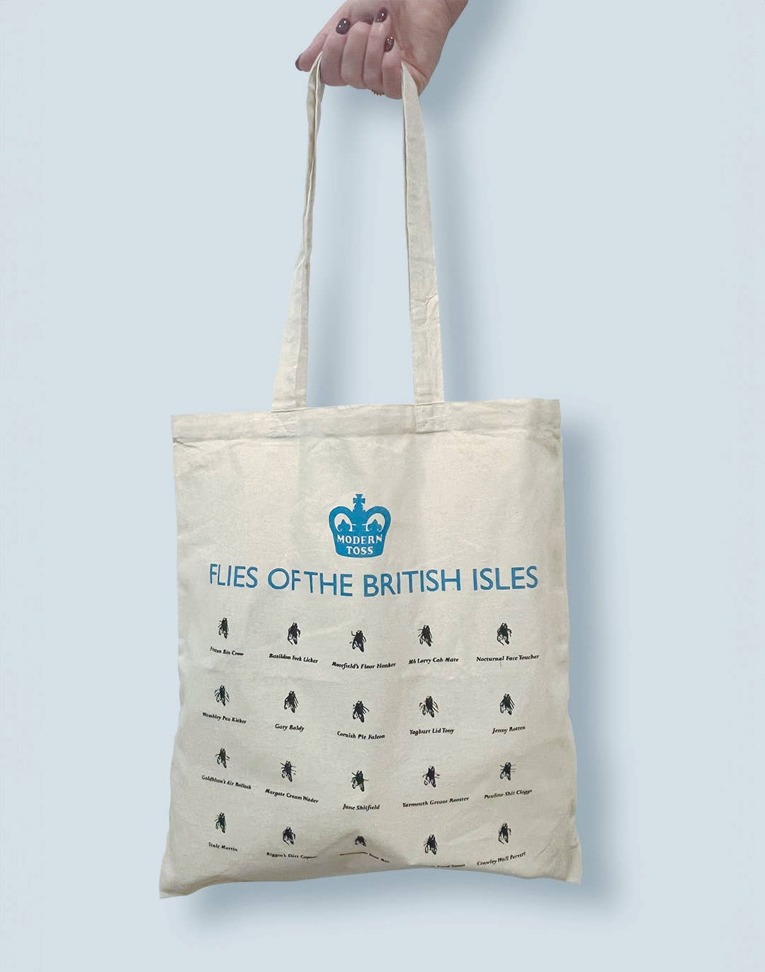 Brainbox Candy - Wholesale Tote Bag - Unisex - Funny Tote Bag - Flies Of The British Isles By Modern Toss2
