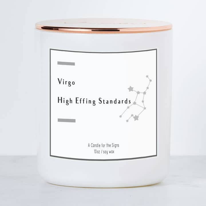 Virgo - High Effing Standards - Luxe-Duft-Soja-Kerze für den Großhandel von Calm Down Caren