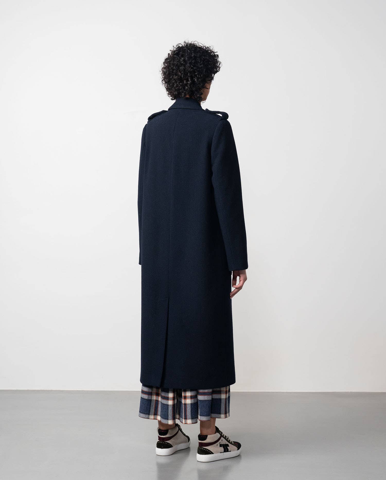 navy blue Mouflon Coat Military Style for wholesale on Faire5