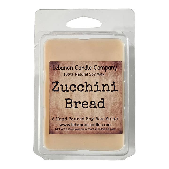 Zucchini Bread Wax Melt for wholesale by Lebanon Candle Company