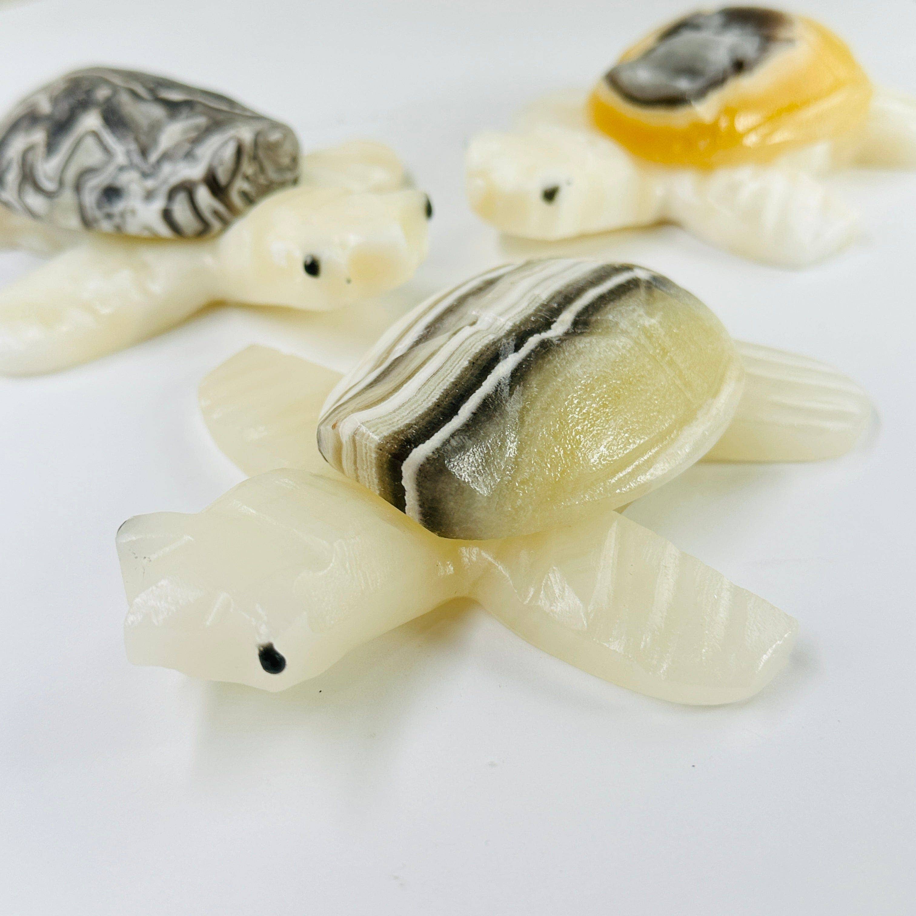 Rock Paradise - Wholesale Decorative Figurine - Mexican Onyx Crystal Turtle3