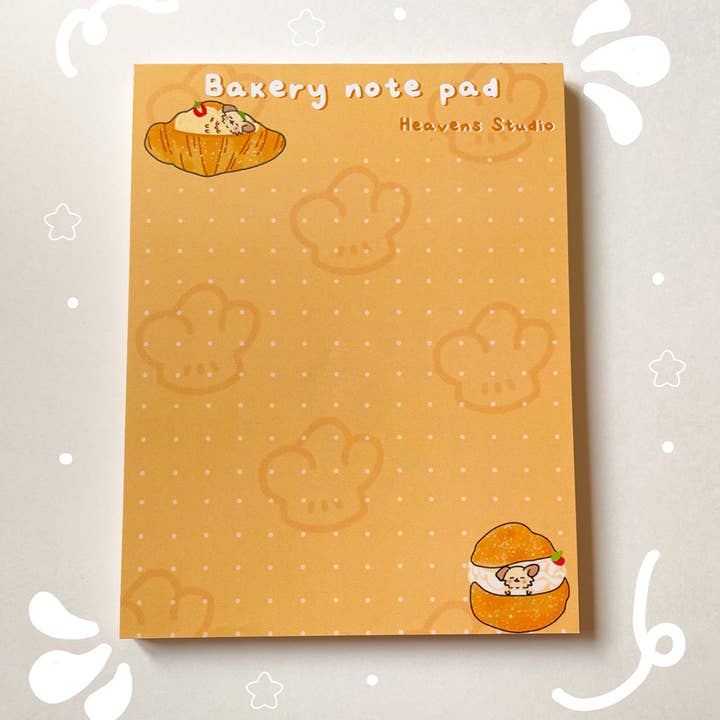 Blocco note per panetteria per la vendita all'ingrosso da parte di Heavens Studio