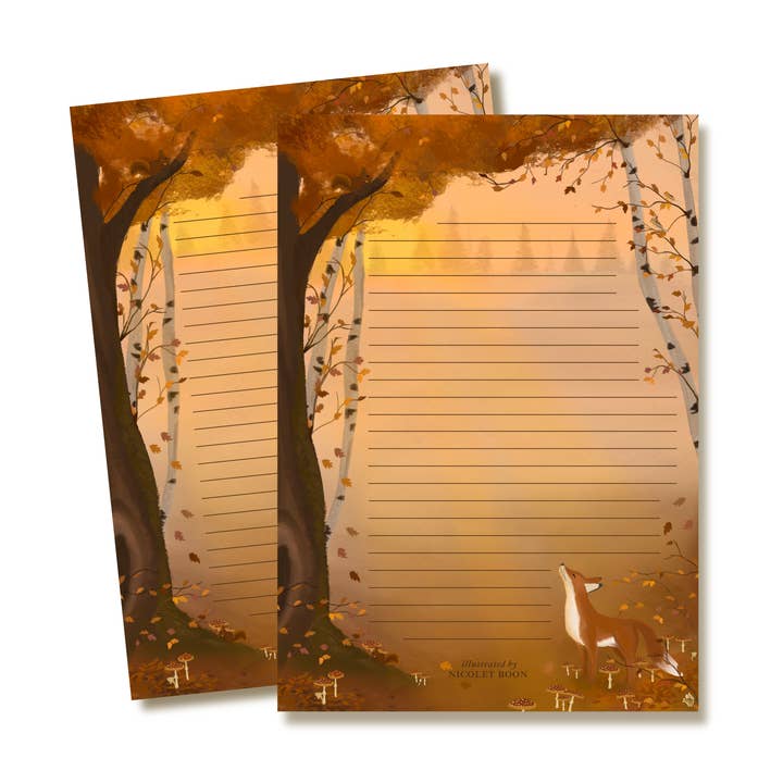 Notepad "Autumn Forest" for wholesale by Nicolet Boon
