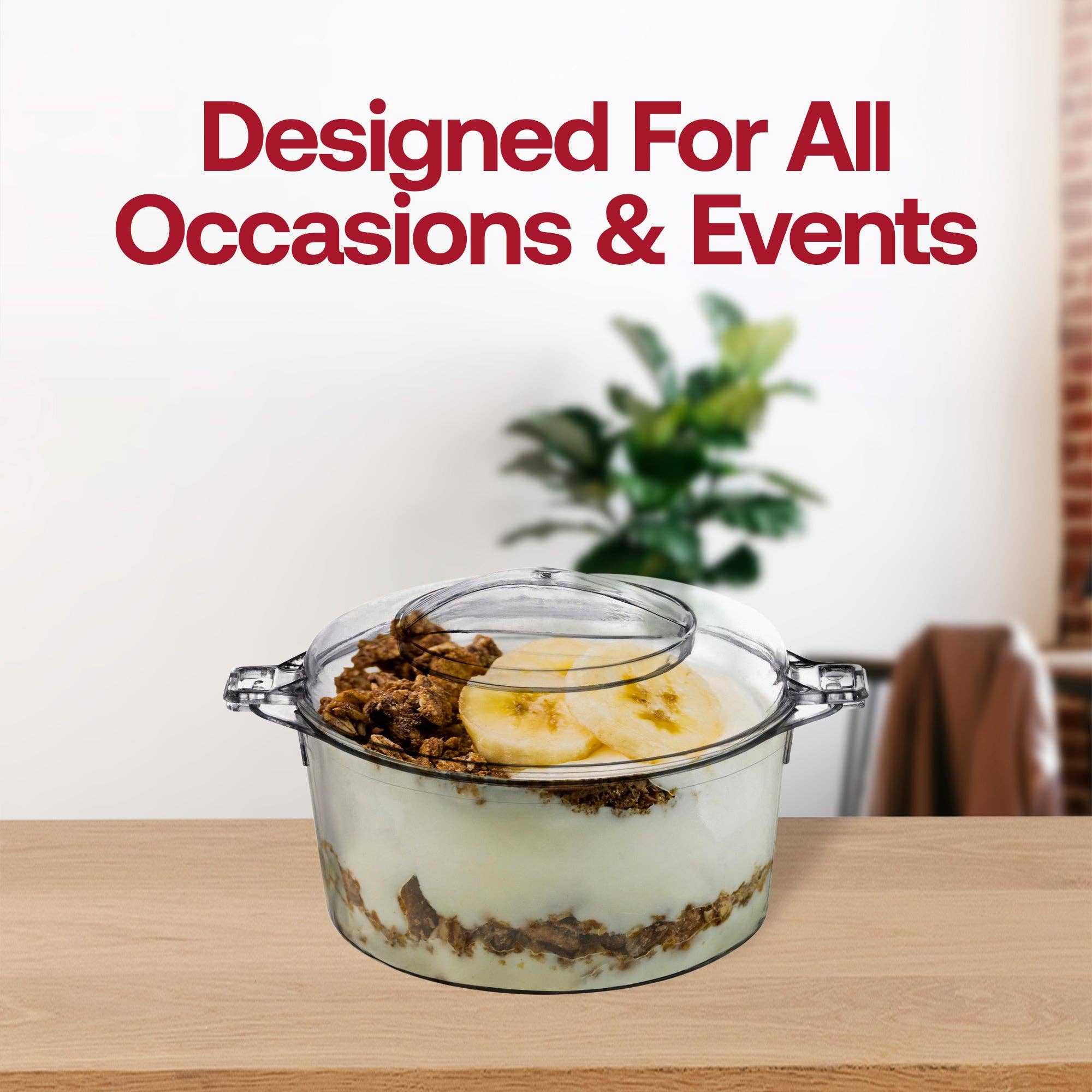 Smarty had a Party - Wholesale Disposable Cup - 3.4 oz. Clear Round Plastic Mini Dessert Pots - 288 pcs5