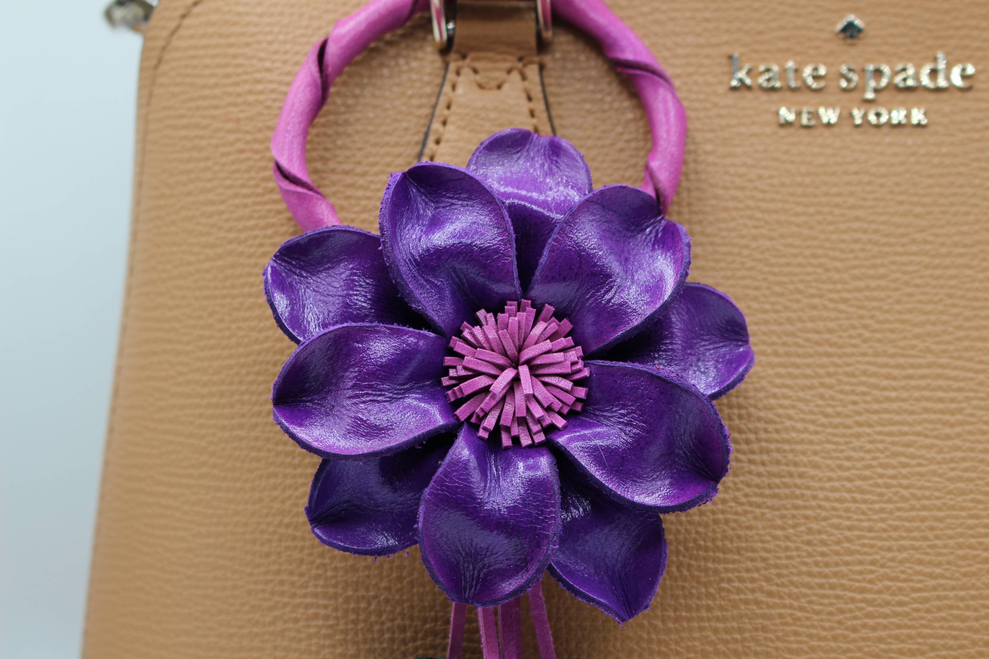 Sunflower Handmade leather inc - Wholesale Keychain - Women's - Leather flower key chain key purse bag charm9