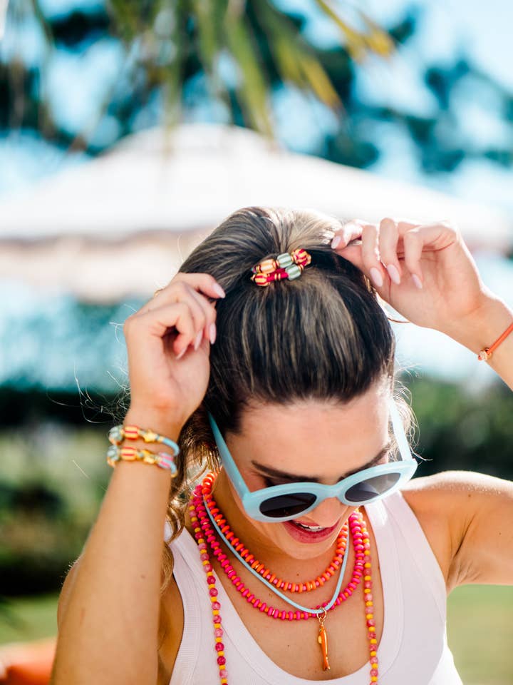 Ensemble d'élastiques pour cheveux Salt and Sun - Multi Perles pour la vente par Smith and Co. Design