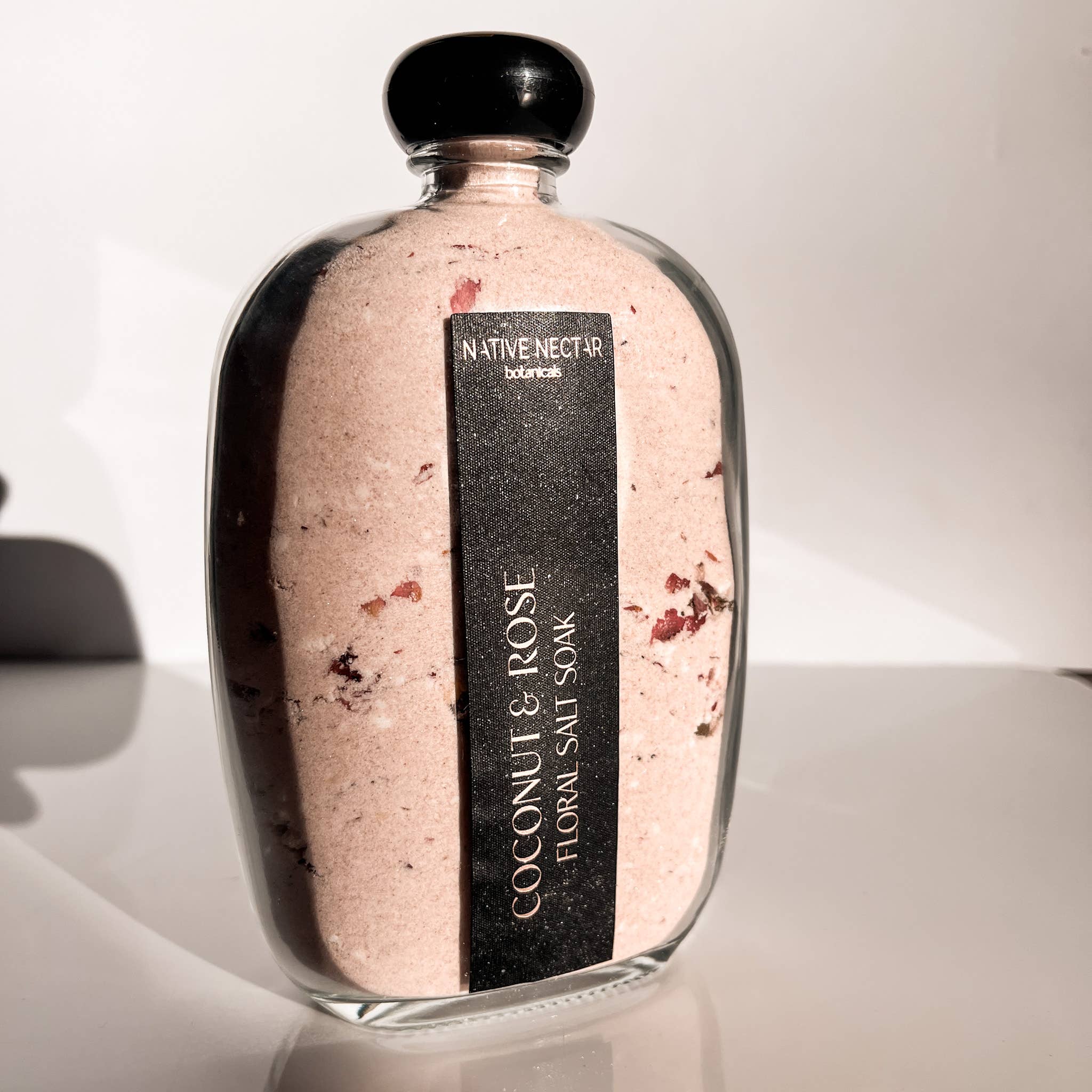 Native Nectar Botanicals - Wholesale Bath Soak/Milk - Coconut & Rose Floral Salt Soak1