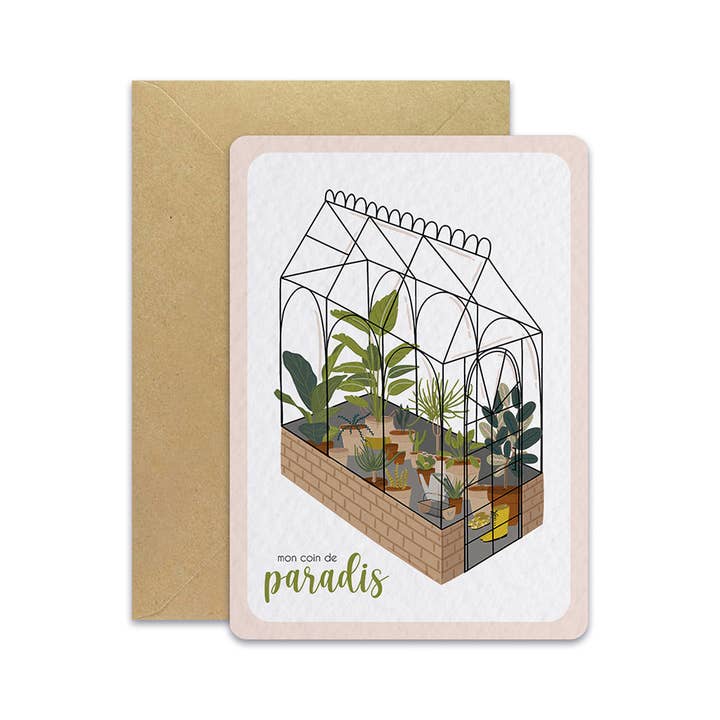 Maison Joliette - Wholesale Postcard - Secret Garden Greenhouse - Postcard