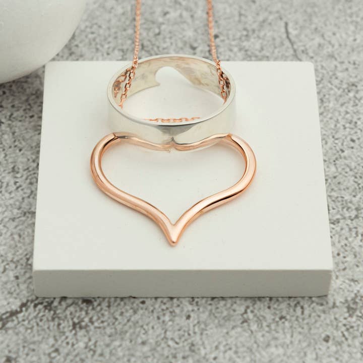 Halskæde Ringholder - Hjerte Ringholder Design for engroshandel hos Gowa Design