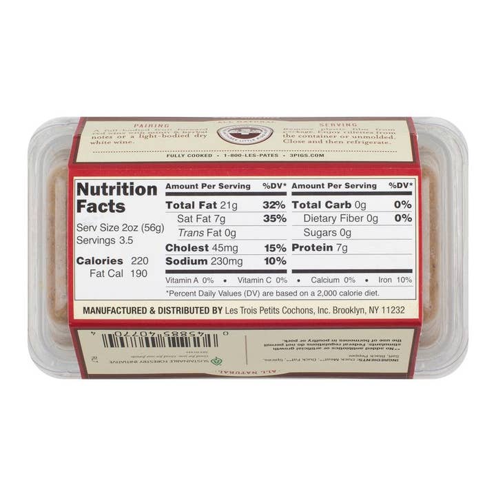 Three Little Pigs - Wholesale Shelf Stable Prepared Meal - Rillettes de Canard - Duck Rillettes3