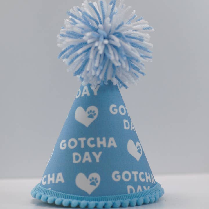 Pup Party Hats - Wholesale Party Hat/Crown - Gotcha Day Blue Party Hat