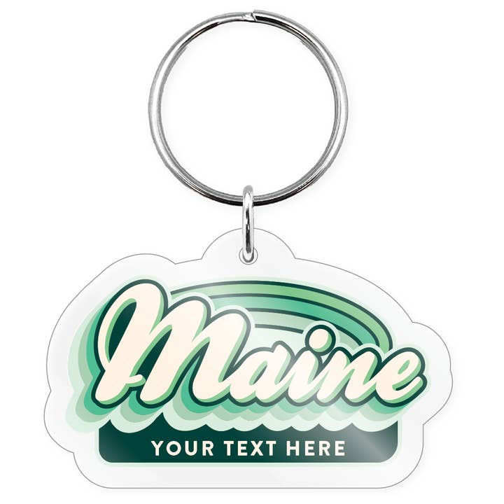 Morris Magnets - Wholesale Keychain - Unisex - Keychain - Maine Retro Name