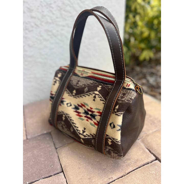 TTT Leather Goods - Wholesale Weekender Bag - Women's - Pendleton Mini Duffle